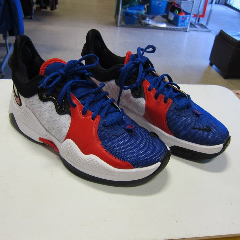 Nike PG 5 Paul George USA Men's 7.5 Univ.Red/Rush Blue/White Shoe's CW3143-101